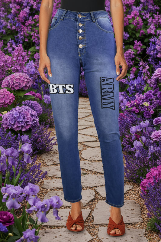 PROMO‼️Women's Jeans (Front Printing) Made In USA Ships to USA Only