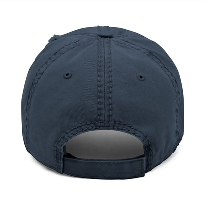 Keep Swimming Distressed Dad Hat — Embroidered Vintage Baseball Cap