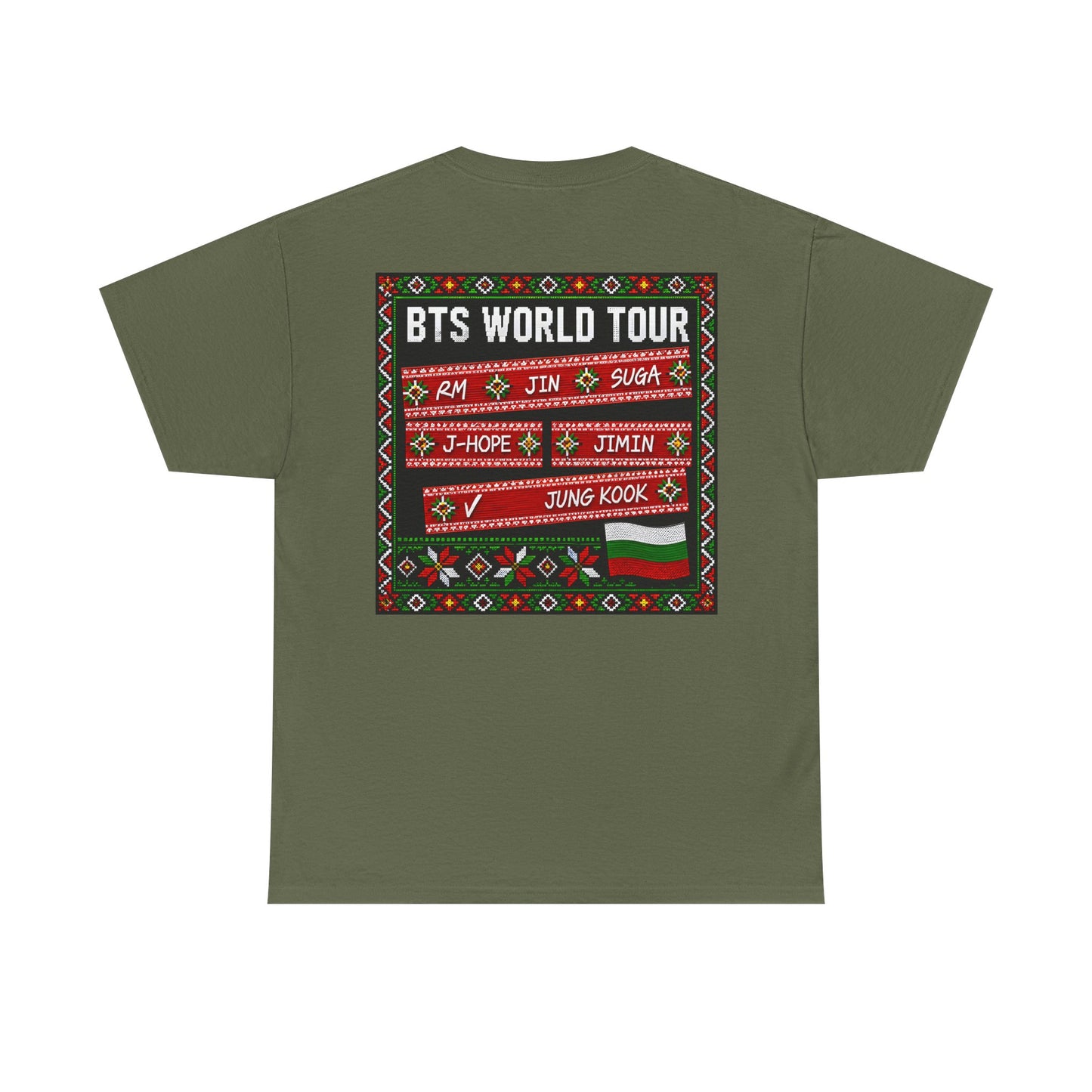BTS World Tour Bulgaria T‑Shirt — 'ARMYrang BULGARIA' Fan Tee