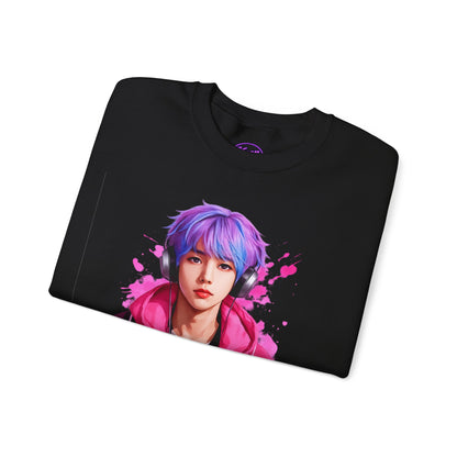 Welcome To My World Crewneck Sweatshirt — Artistic Portrait Graphic