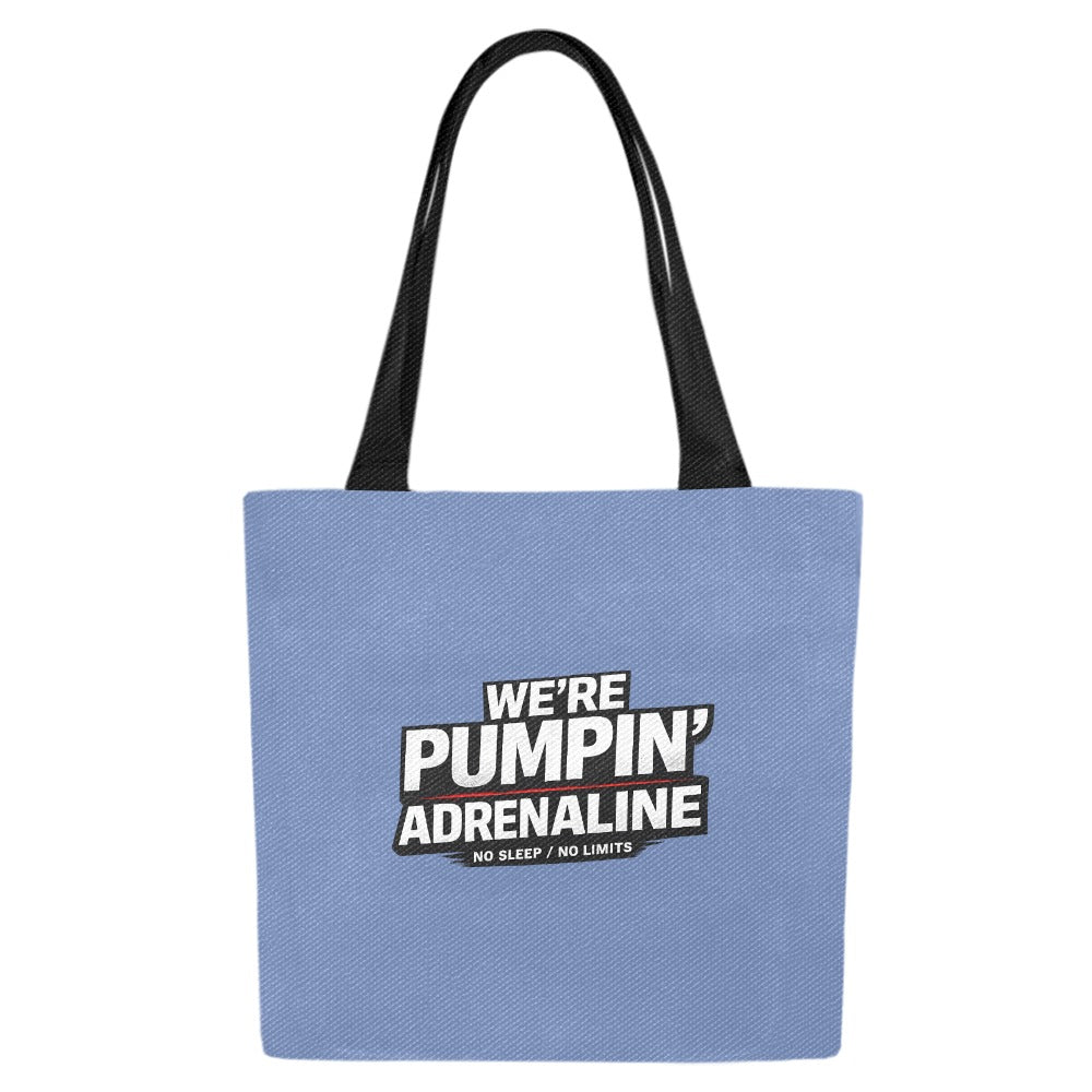 We're pumpin' adrenaline  (ATINY) Friendly Set of 4 Tote Bags