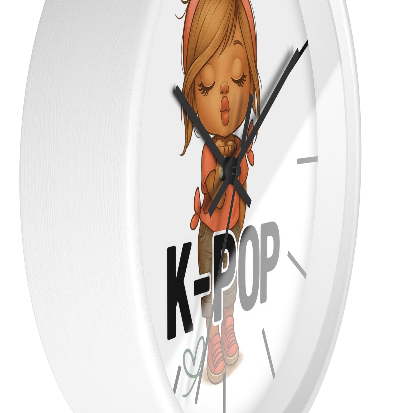 K-Pop Themed Wall Clock, Cute K-Pop Decor, Fan Gift, Music Lover Gift, Unique Home Decor, Trendy Wall Art