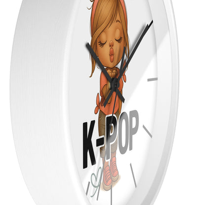 K-Pop Themed Wall Clock, Cute K-Pop Decor, Fan Gift, Music Lover Gift, Unique Home Decor, Trendy Wall Art