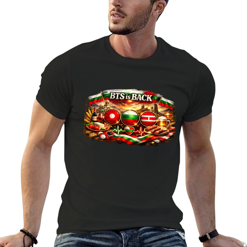 New cotton Unisex  Sleeve T-shirt Bulgarian ARMY🇧🇬