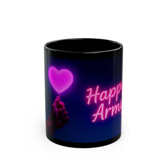 Happy Army Black Mug | Coffee Cup for Friends |