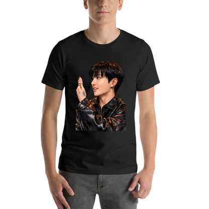 New cotton Unisex  Sleeve T-shirt k-pop JK meme