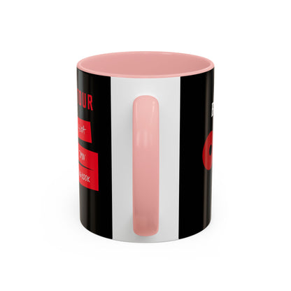 BTS World Tour Accent Coffee Mug – Member Name Red Strips (11/15oz)
