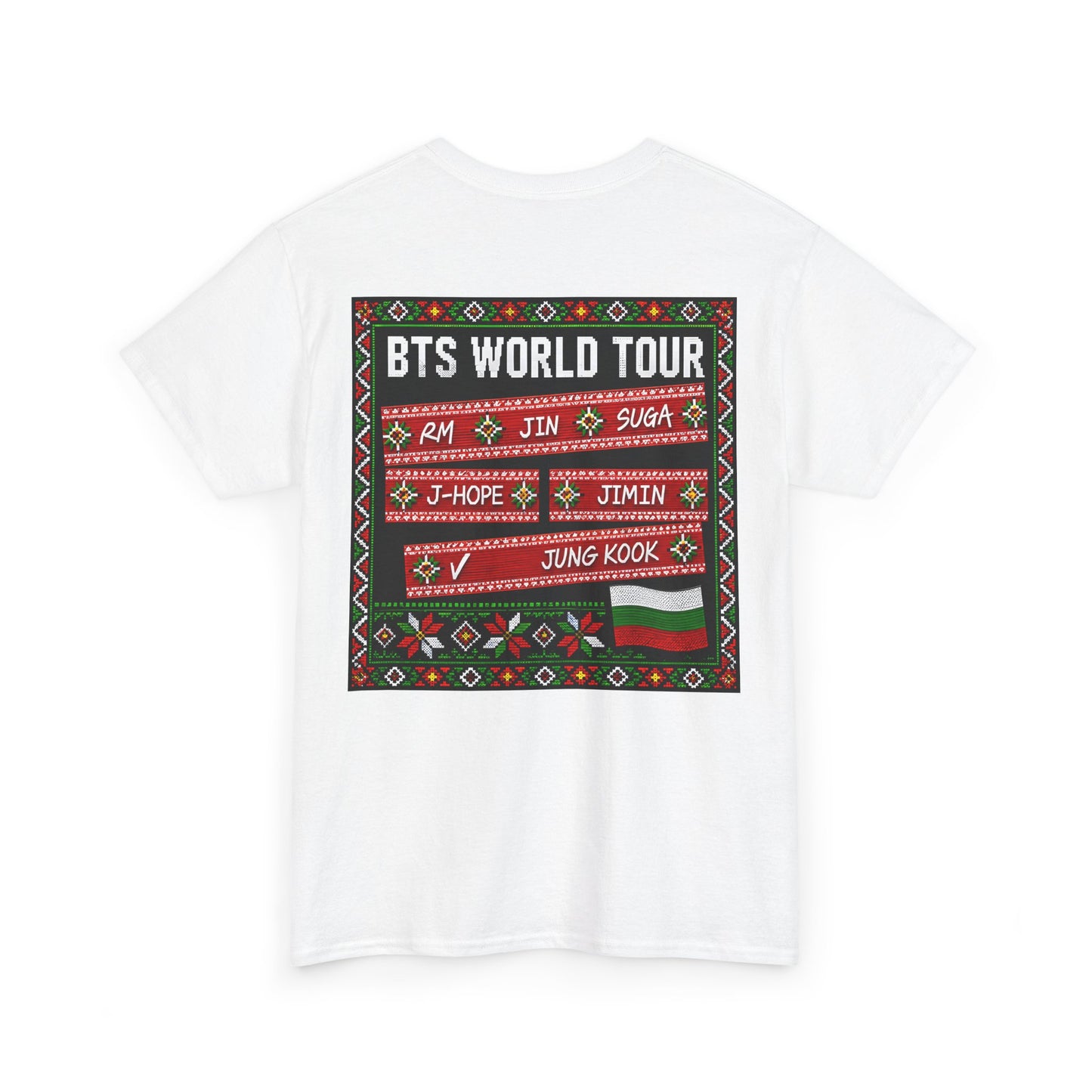 BTS World Tour Bulgaria T‑Shirt — 'ARMYrang BULGARIA' Fan Tee