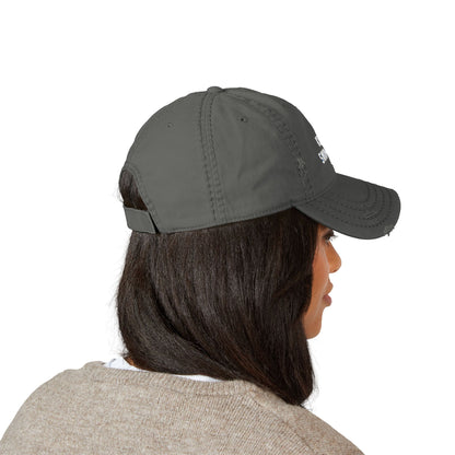 Keep Swimming Distressed Dad Hat — Embroidered Vintage Baseball Cap