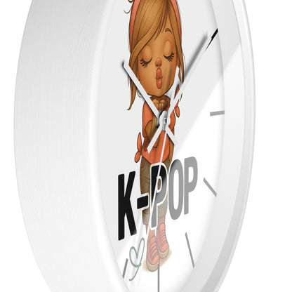 K-Pop Themed Wall Clock, Cute K-Pop Decor, Fan Gift, Music Lover Gift, Unique Home Decor, Trendy Wall Art