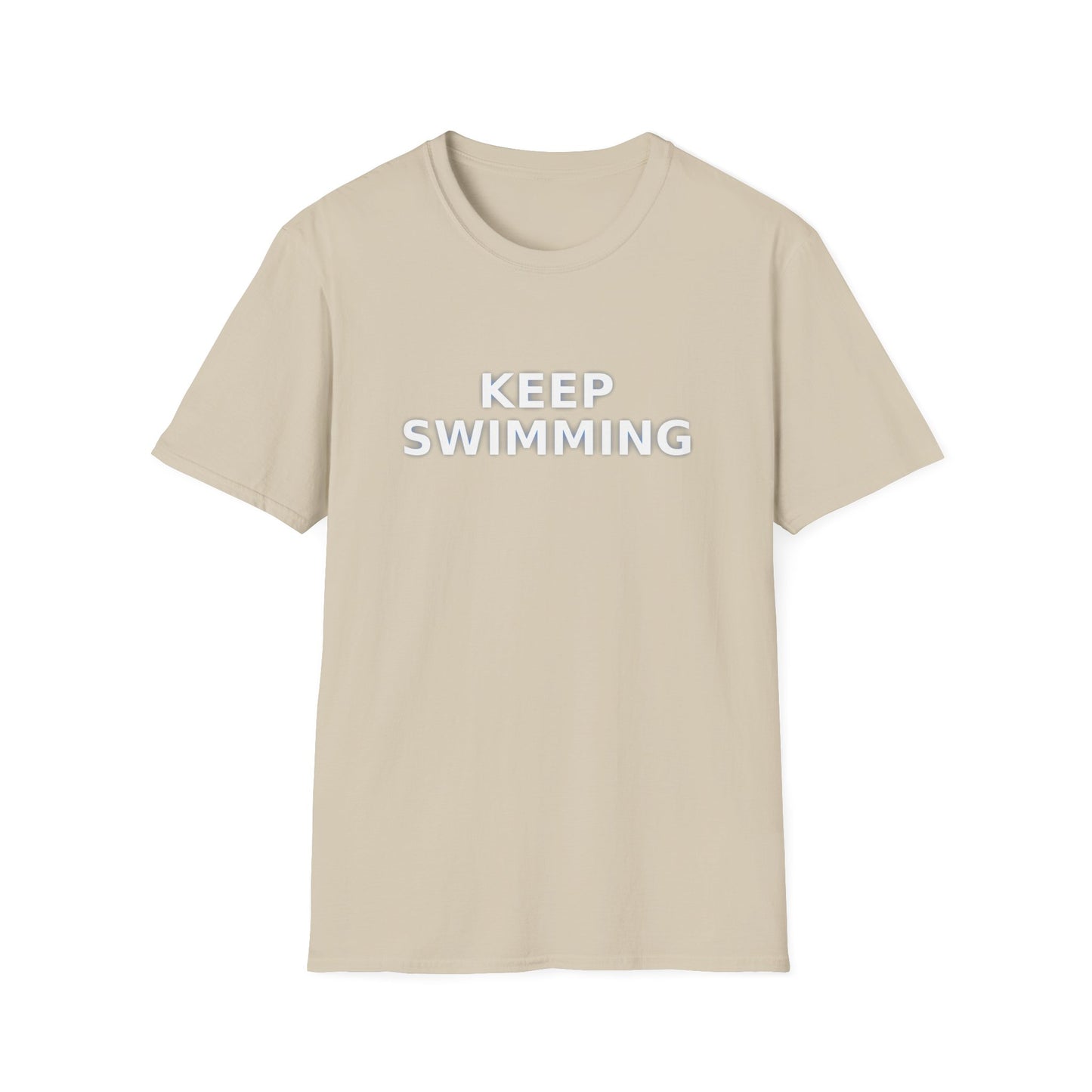 -Keep swimming- Unisex Softstyle T-Shirt
