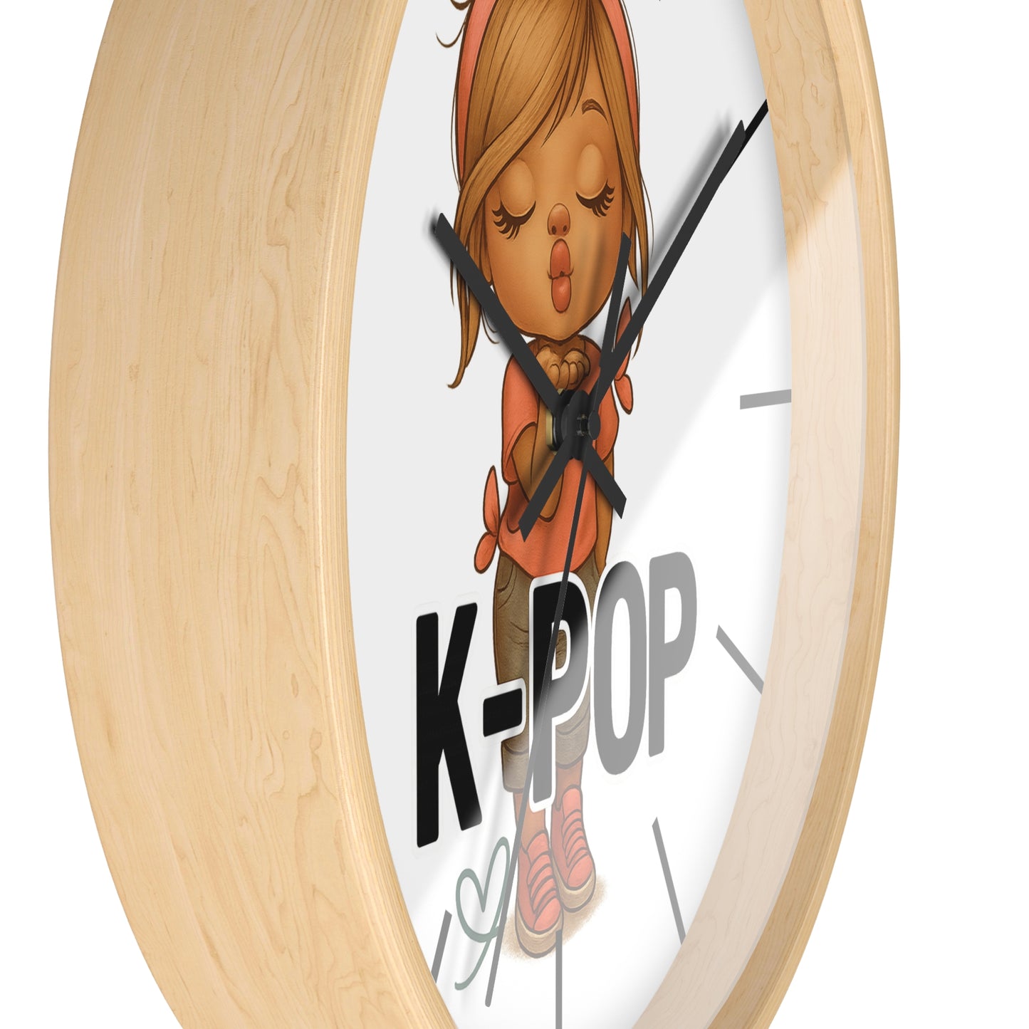 K-Pop Themed Wall Clock, Cute K-Pop Decor, Fan Gift, Music Lover Gift, Unique Home Decor, Trendy Wall Art