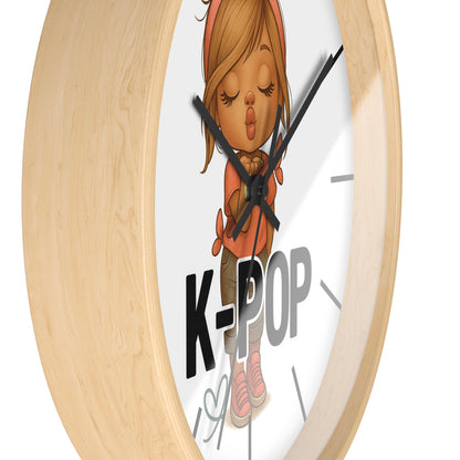 K-Pop Themed Wall Clock, Cute K-Pop Decor, Fan Gift, Music Lover Gift, Unique Home Decor, Trendy Wall Art