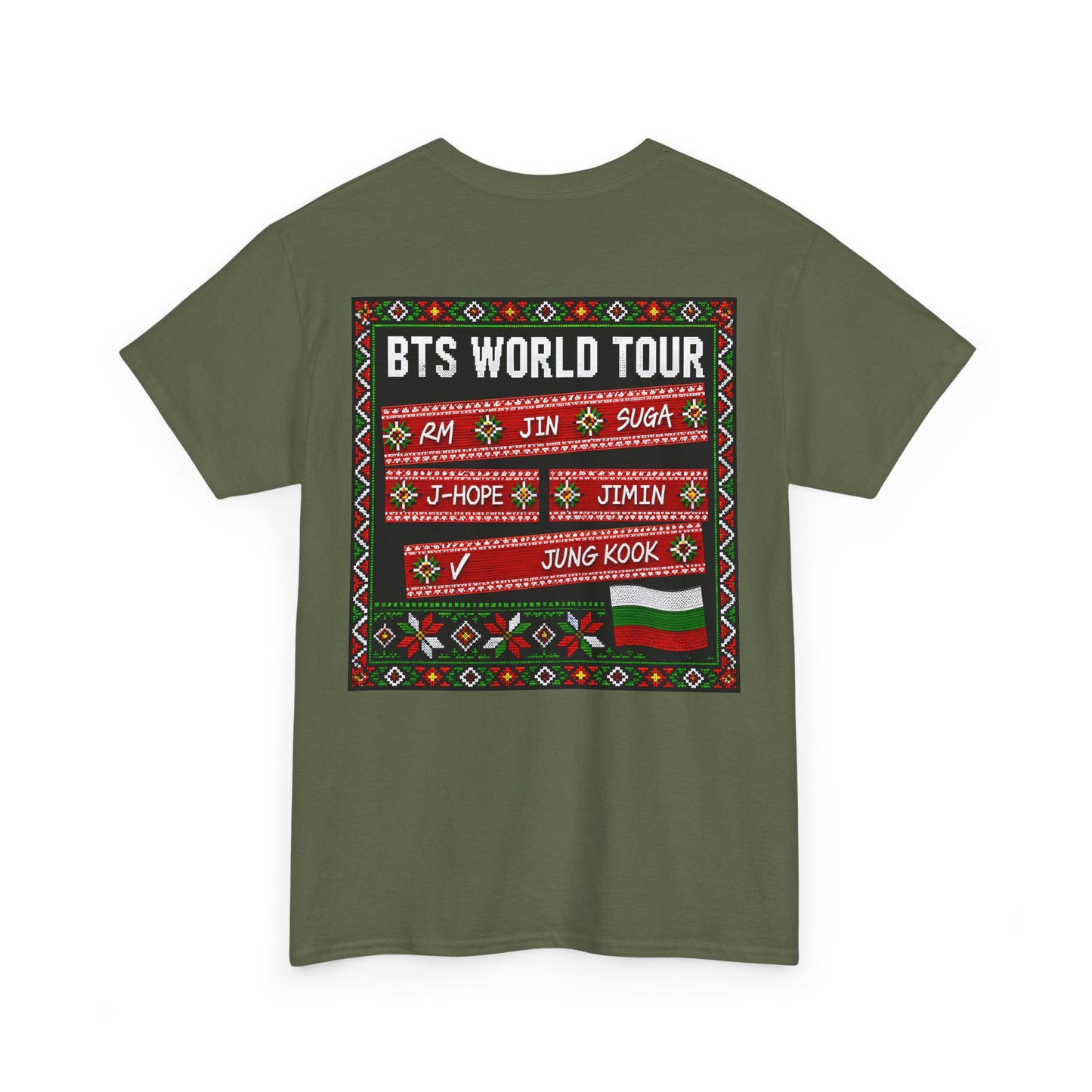 BTS World Tour Bulgaria T‑Shirt — 'ARMYrang BULGARIA' Fan Tee