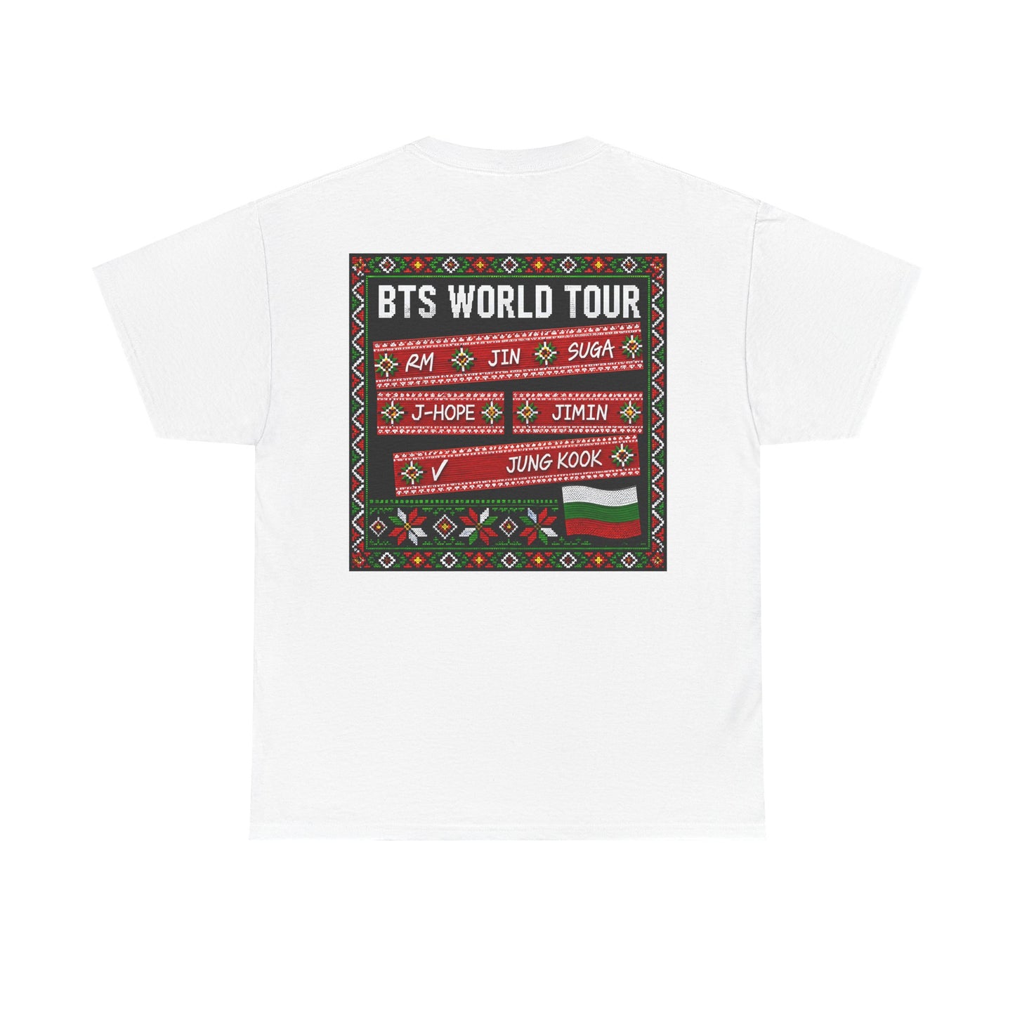 BTS World Tour Bulgaria T‑Shirt — 'ARMYrang BULGARIA' Fan Tee