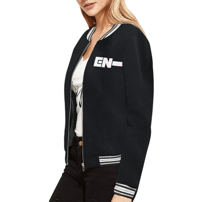 *PROMO*Women's Horizontal Stripes Jacket Girl don't cry EN