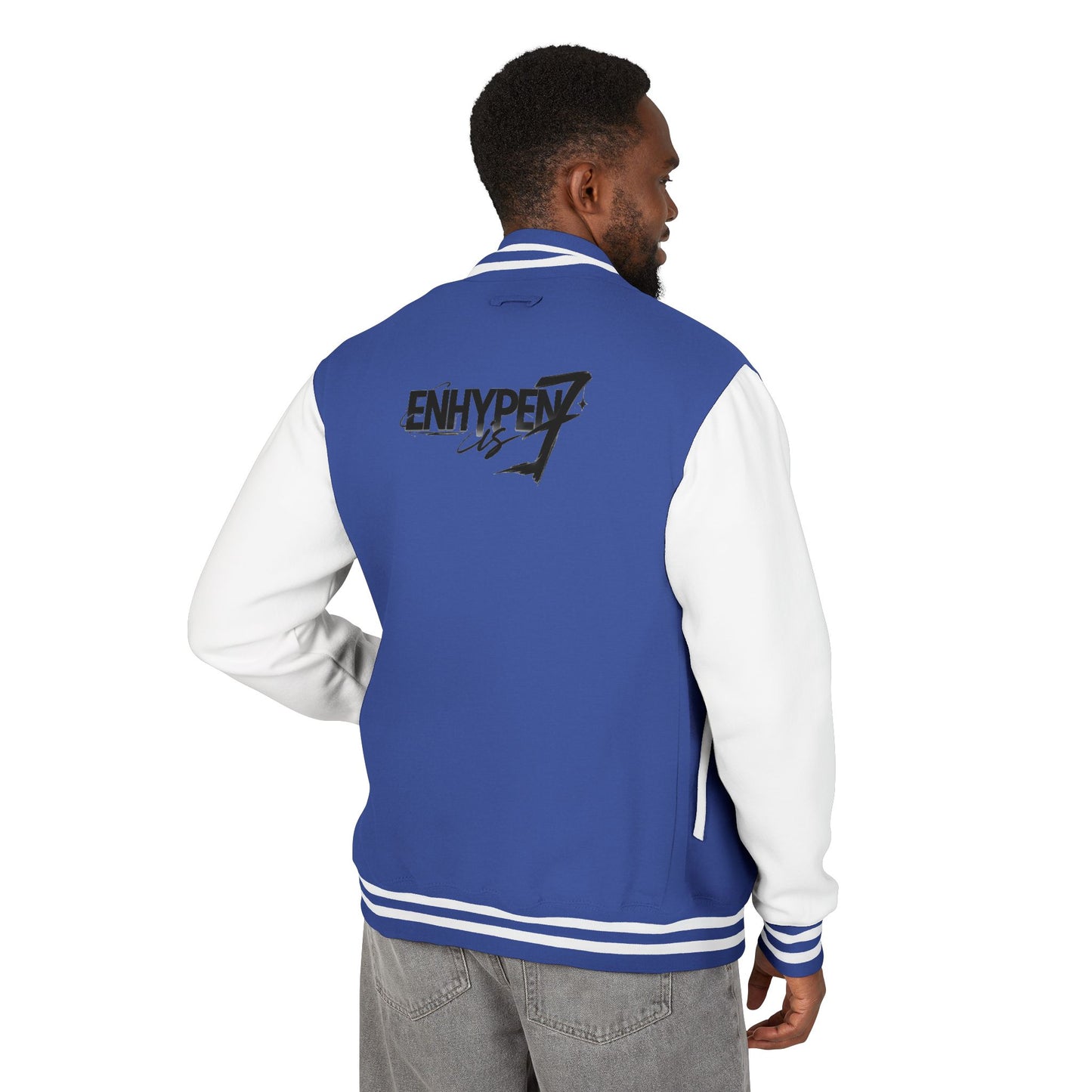 E-n-h-y-p-e-n  Unisex Heavyweight Letterman Jacket