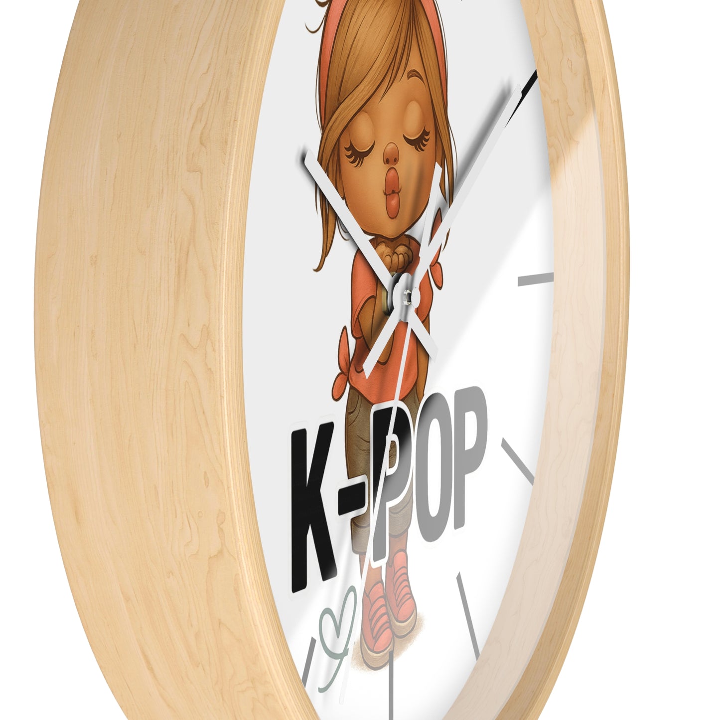 K-Pop Themed Wall Clock, Cute K-Pop Decor, Fan Gift, Music Lover Gift, Unique Home Decor, Trendy Wall Art