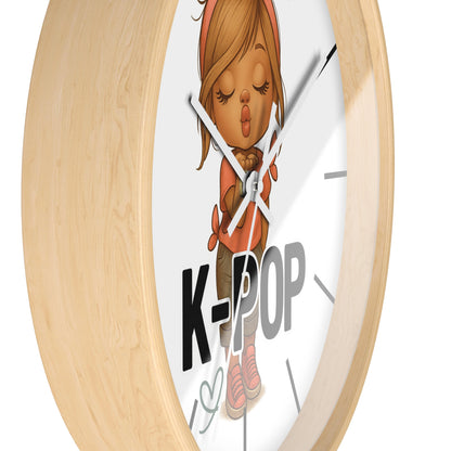 K-Pop Themed Wall Clock, Cute K-Pop Decor, Fan Gift, Music Lover Gift, Unique Home Decor, Trendy Wall Art