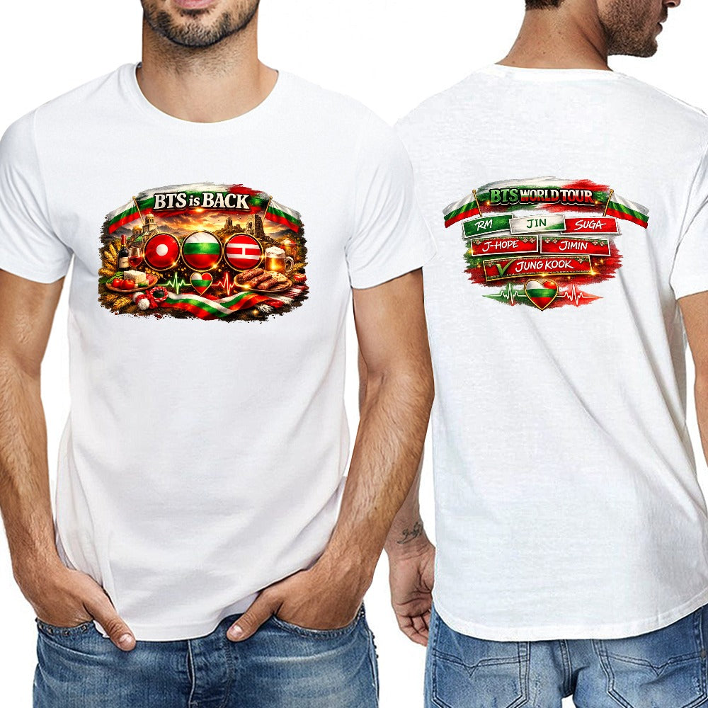 New cotton Unisex  Sleeve T-shirt Bulgarian ARMY🇧🇬