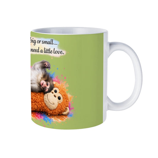Hug For Punch full-print green mug 330 ml