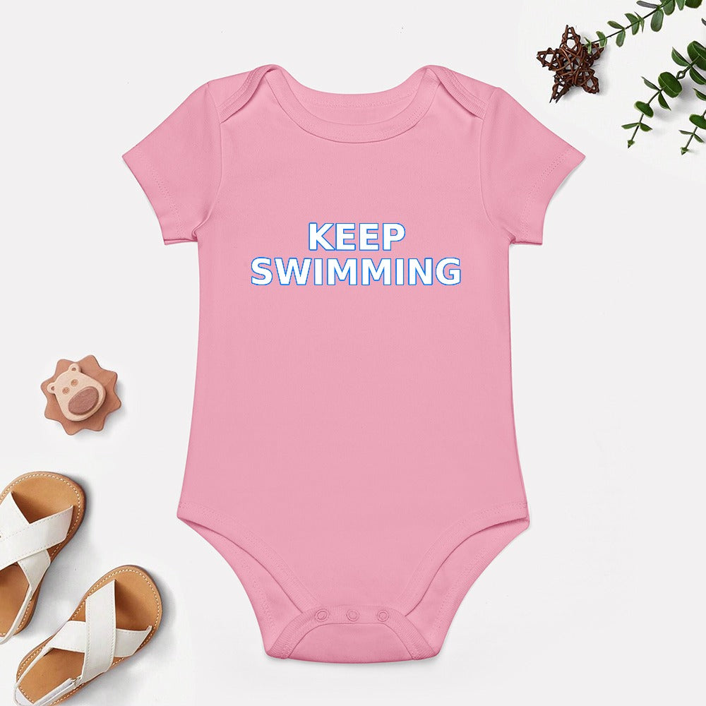 Keep swimming BTS Short -Sleeve Baby's Bodysuit