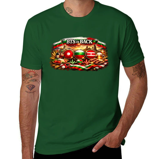New cotton Unisex  Sleeve T-shirt Bulgarian ARMY🇧🇬