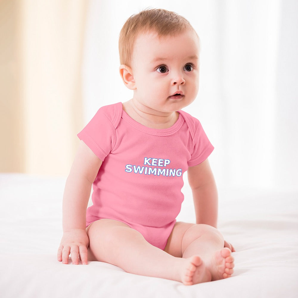 Keep swimming BTS Short -Sleeve Baby's Bodysuit