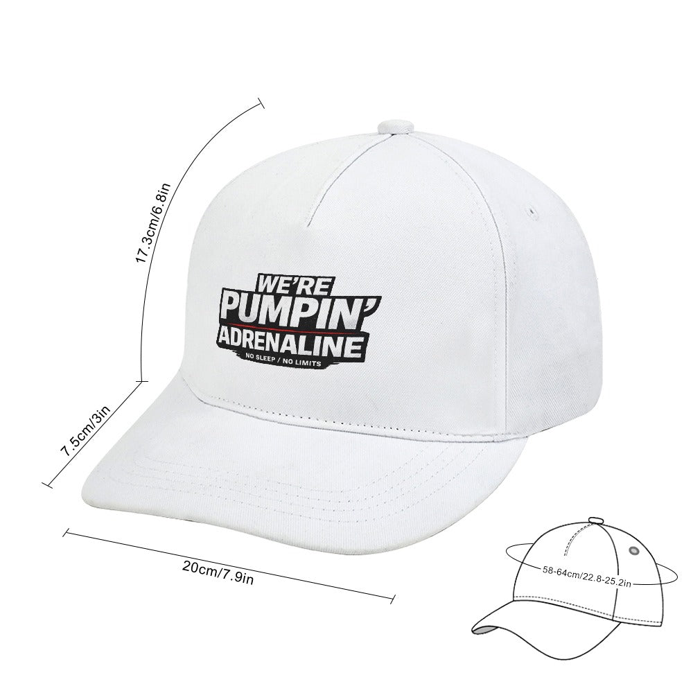 Baseball Cap New "We're pumpin' adrenaline"