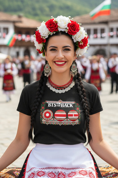 New cotton Unisex  Sleeve T-shirt Bulgarian ARMY🇧🇬