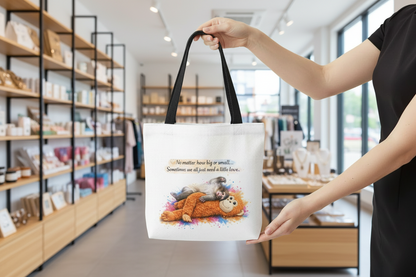 Hug for our monkey,Punch Tote Bag(Set of 4)