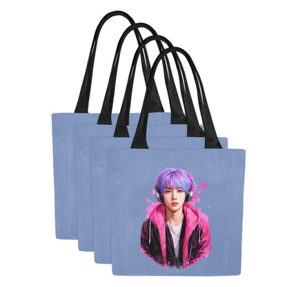 We're pumpin' adrenaline  (ATINY) Friendly Set of 4 Tote Bags