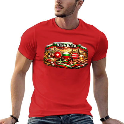 New cotton Unisex  Sleeve T-shirt Bulgarian ARMY🇧🇬