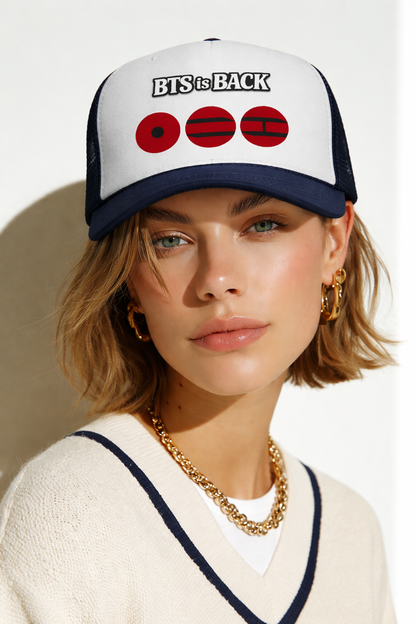 PROMO‼️Limited edition‼️🇰🇷 B-T-S Is Back Trucker Cap — K-Pop Fan Baseball Hat